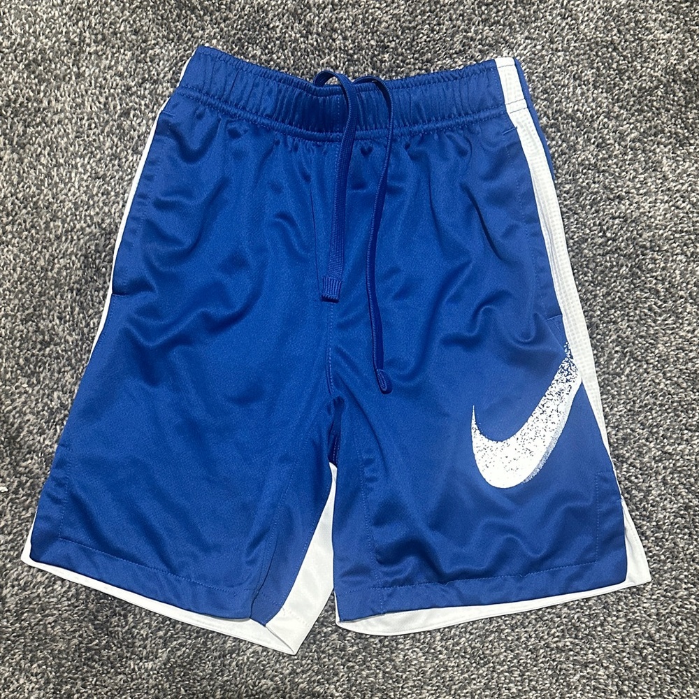 Nike Royal Blue Shorts with White Swoosh